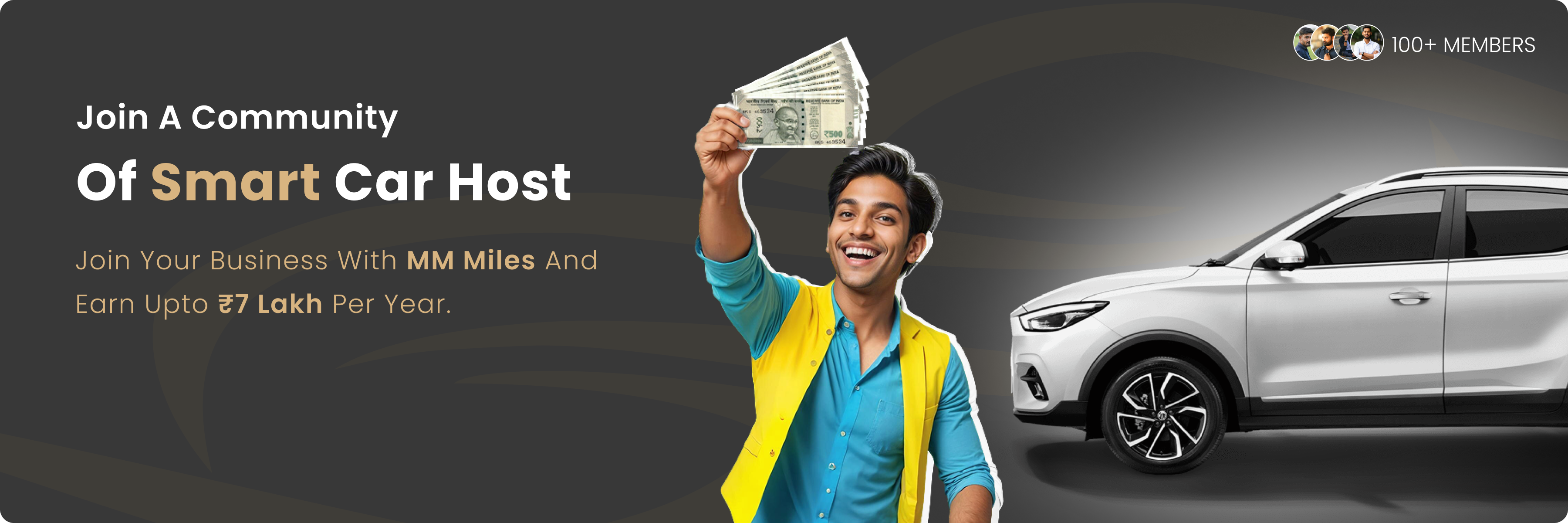 Car booking steps illustration